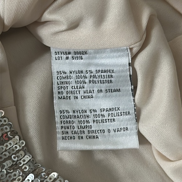 Gold Small sequined Dress Aqua Formal Size 2 NWOT - Picture 10 of 11